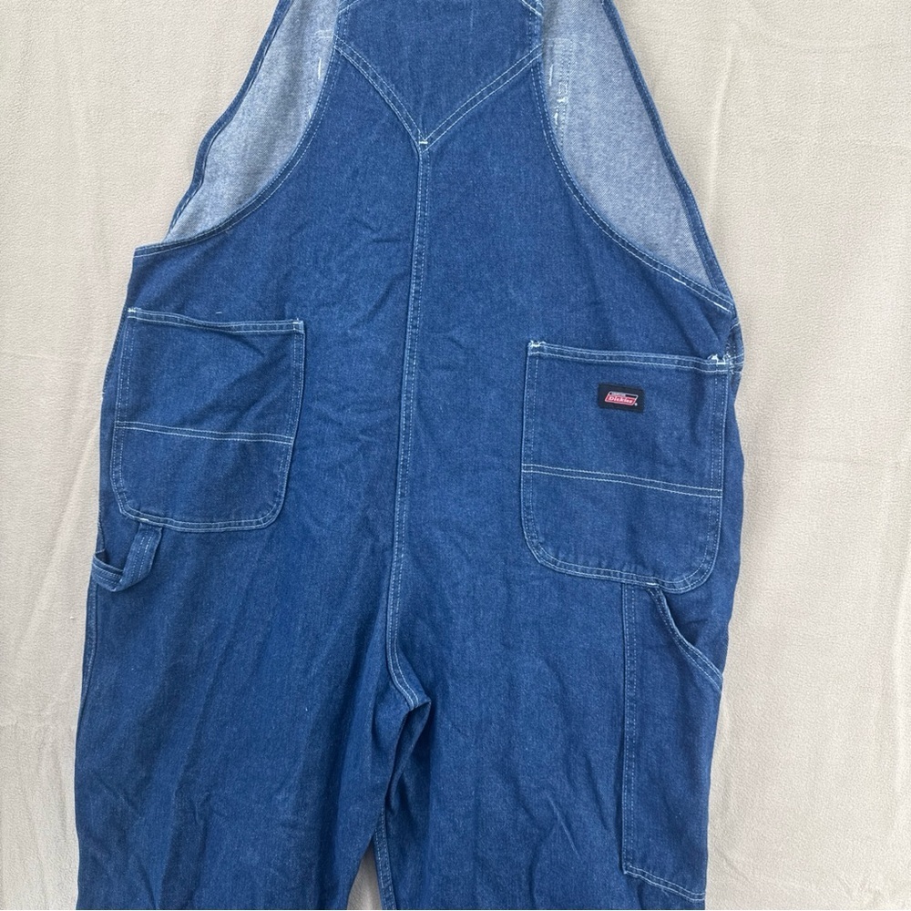 Dickies Bib Overalls Denim Workwear Men's Size XLR Chore Carpenter - Picture 13 of 14
